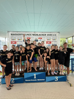 v.l.n.r. Philipp Schäfer, Bugra Serinkaya, Ajla Omerovic, Anna Kreickemeier, Valerie Bingenheimer-Zimmermann, Maximilian Prinz, Maximilian Bachmann, Kai Duong, Paul Heth, Lovis Schönbeck, Andri Vavrysh, Malou Schrepp, Raphael Neubauer, Vinzenz Lehle, Fereniki Reinstorf, Lucy Stripf, Elisabeth Weible, Trainer: Erik Edelmann