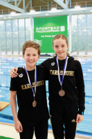 Süddeutsche V. L. N. R. Nevio Knebel (3. Platz, Schmetterling), Emma Heneka (3. Platz, Rücken)