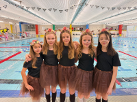 D-Jugend weiblich (1. Mannschaft): v.l.n.r.: Sophia Prinz, Grace Navratil, Emma Heneka, Mara Schwab, Ines Weis